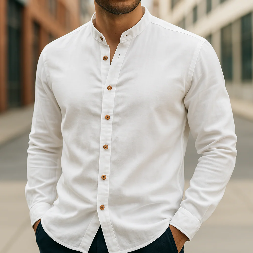 Joel | LINEN AND COTTON SHIRT - Image 3