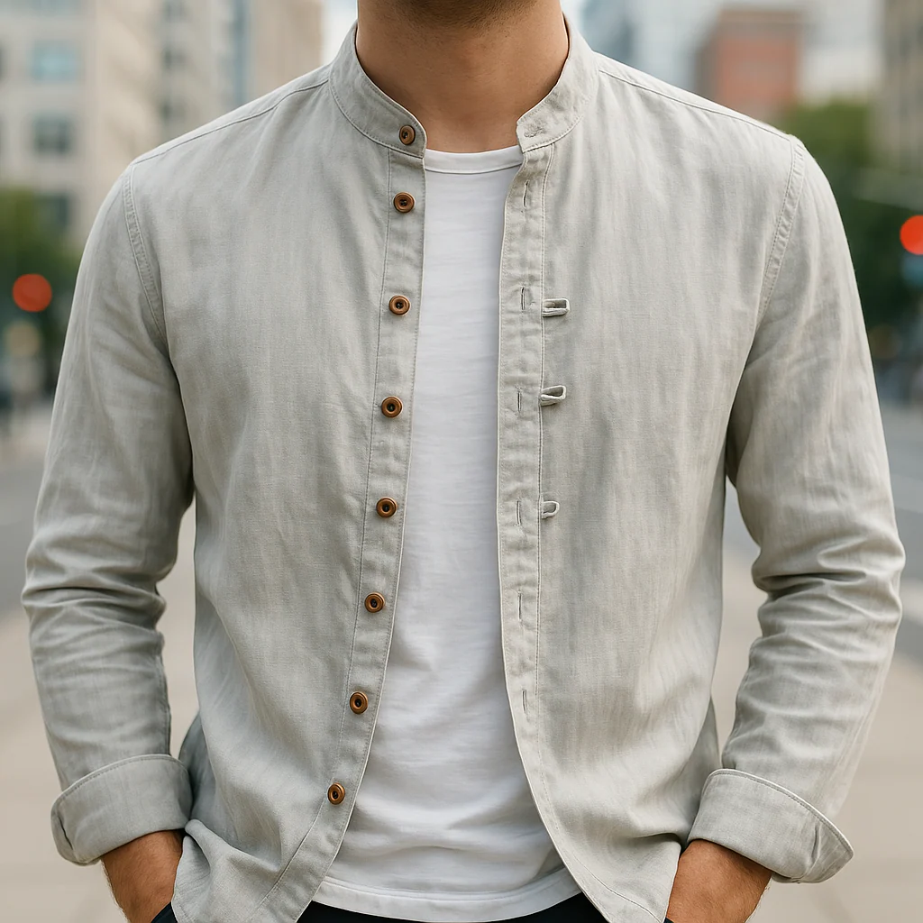 Joel | LINEN AND COTTON SHIRT - Image 4