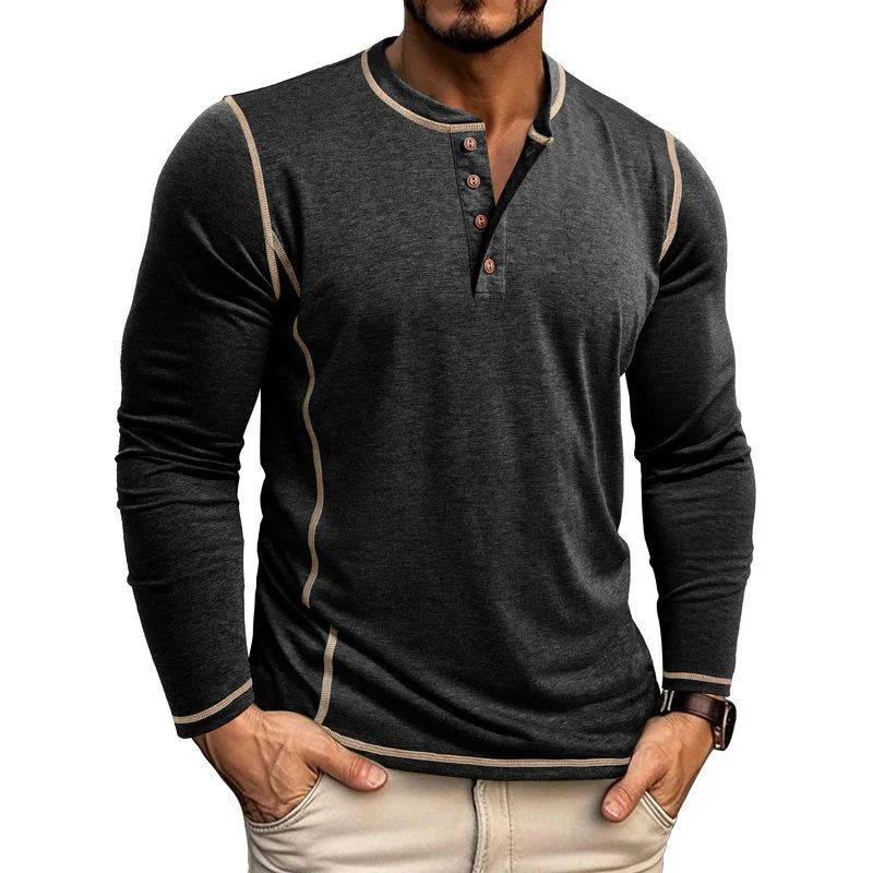 Johan® | Long-Sleeve Henley - Image 3