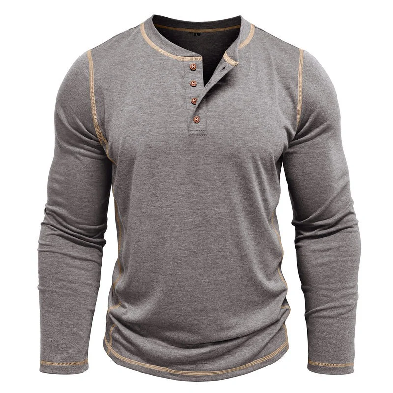 Johan® | Long-Sleeve Henley - Image 4