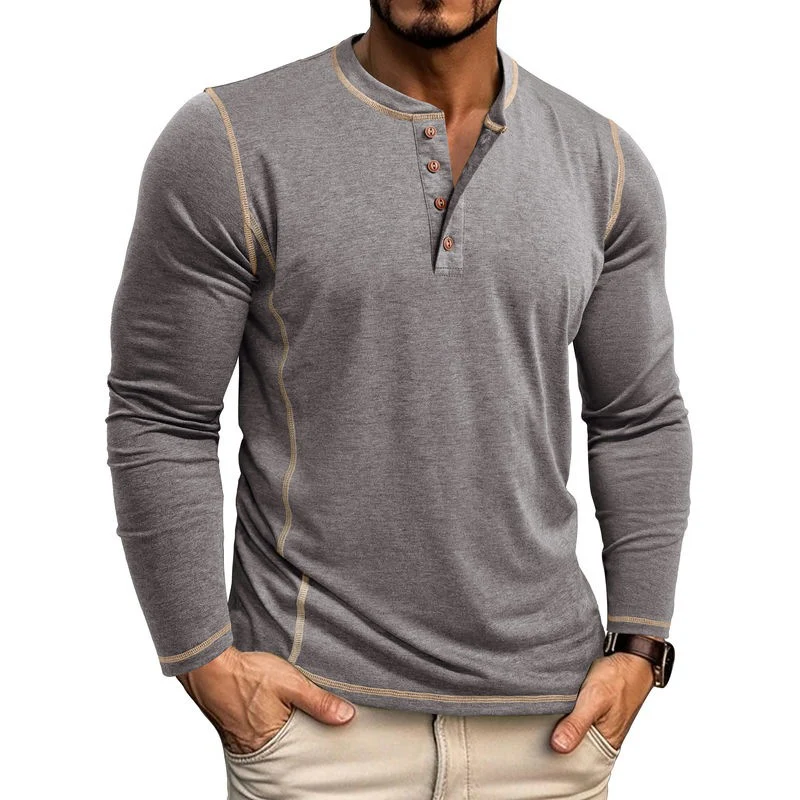 Johan® | Long-Sleeve Henley - Image 6