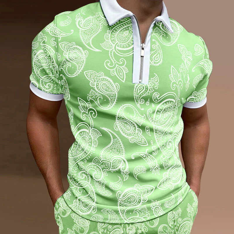 John® | Men'S Summer Stylish Printed Polo Shirt - Image 4