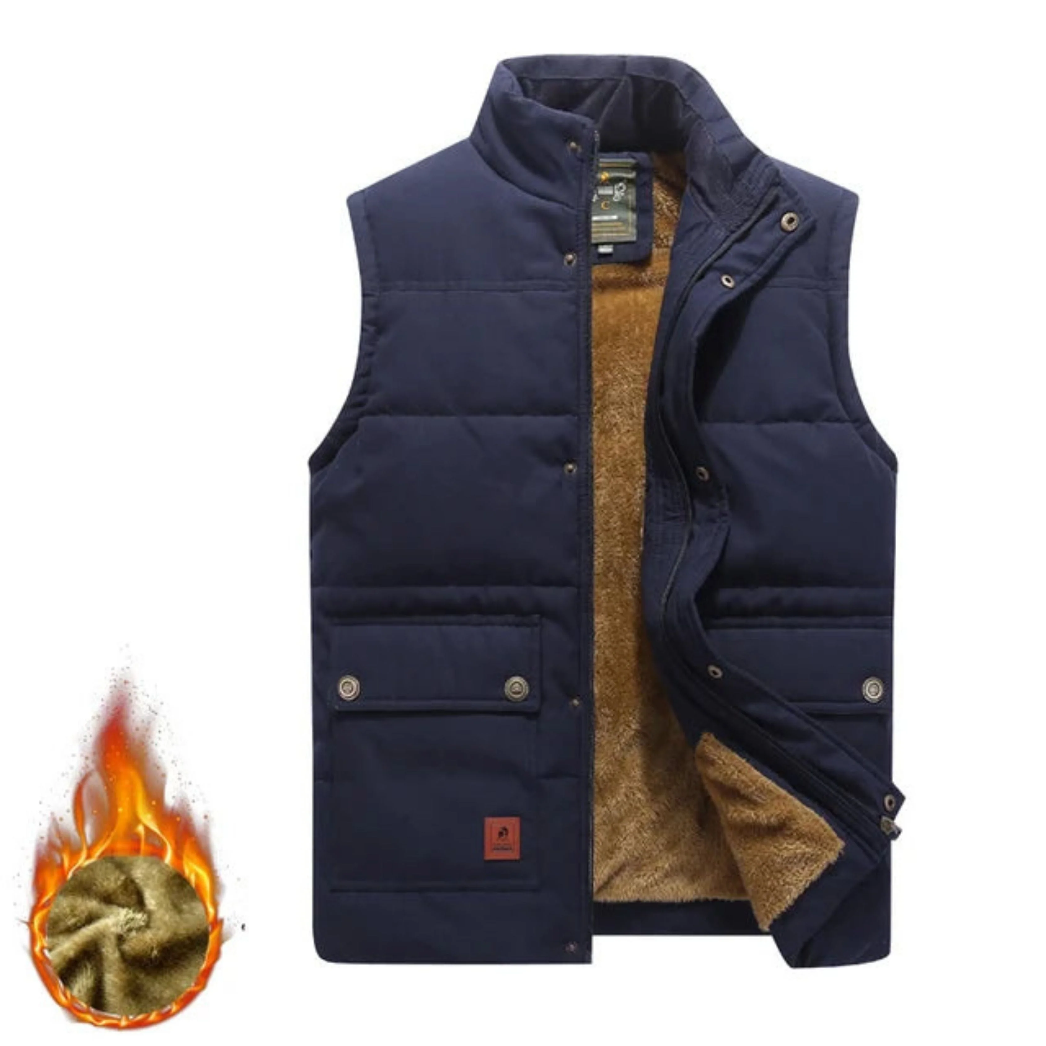 John® | Warm men's vest with zip - Image 2