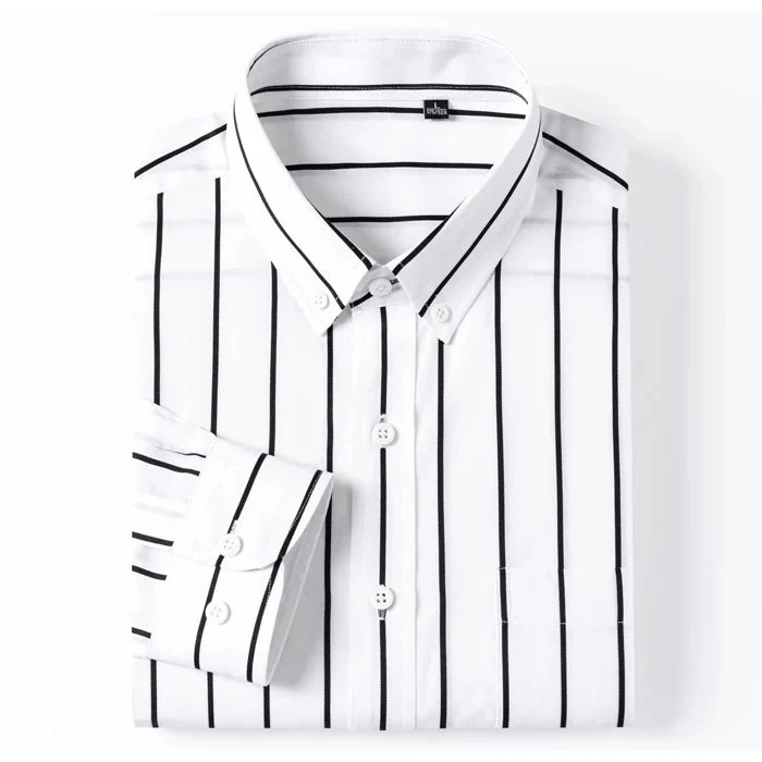 John | Elegant Striped Cotton Shirt - Image 4