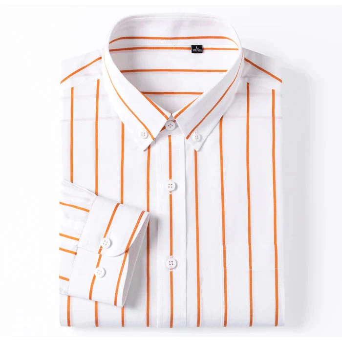 John | Elegant Striped Cotton Shirt - Image 5
