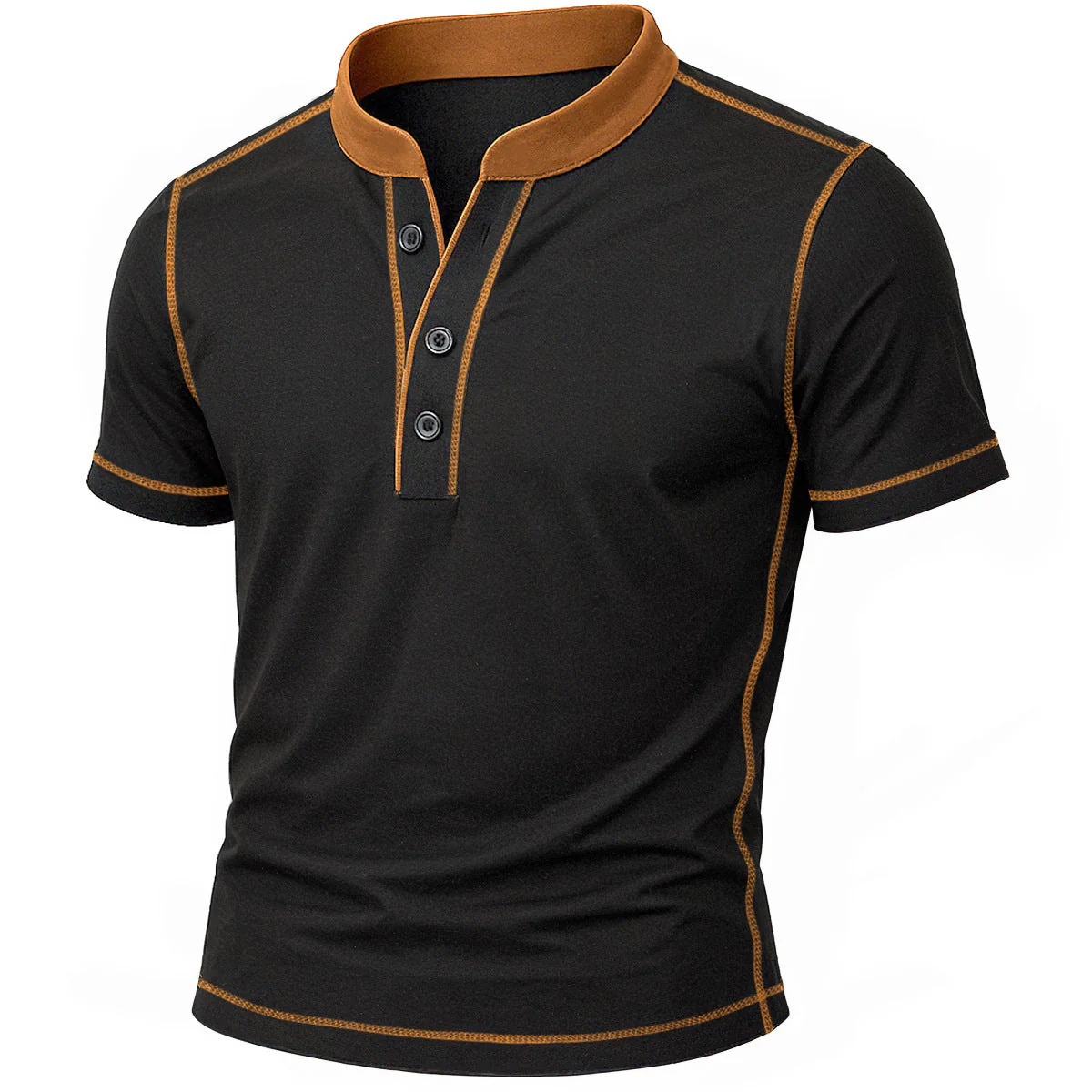 John | HENLEY SHIRT WITH EMBER EDGE - Image 2