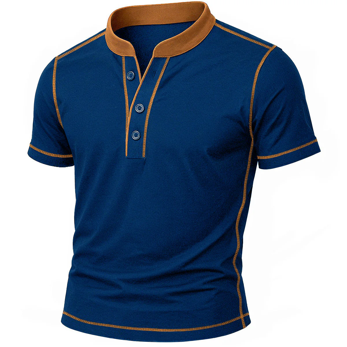 John | HENLEY SHIRT WITH EMBER EDGE - Image 4