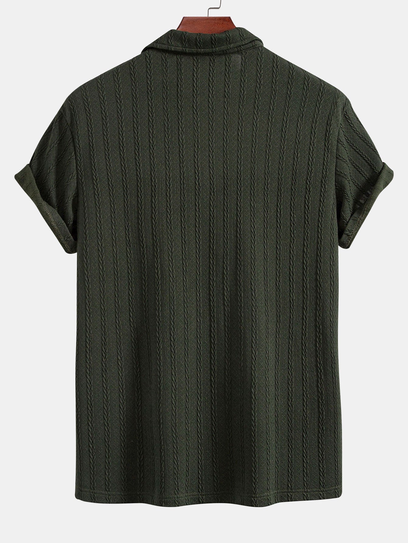John | Twist Texture Knit Polo Shirt - Image 4