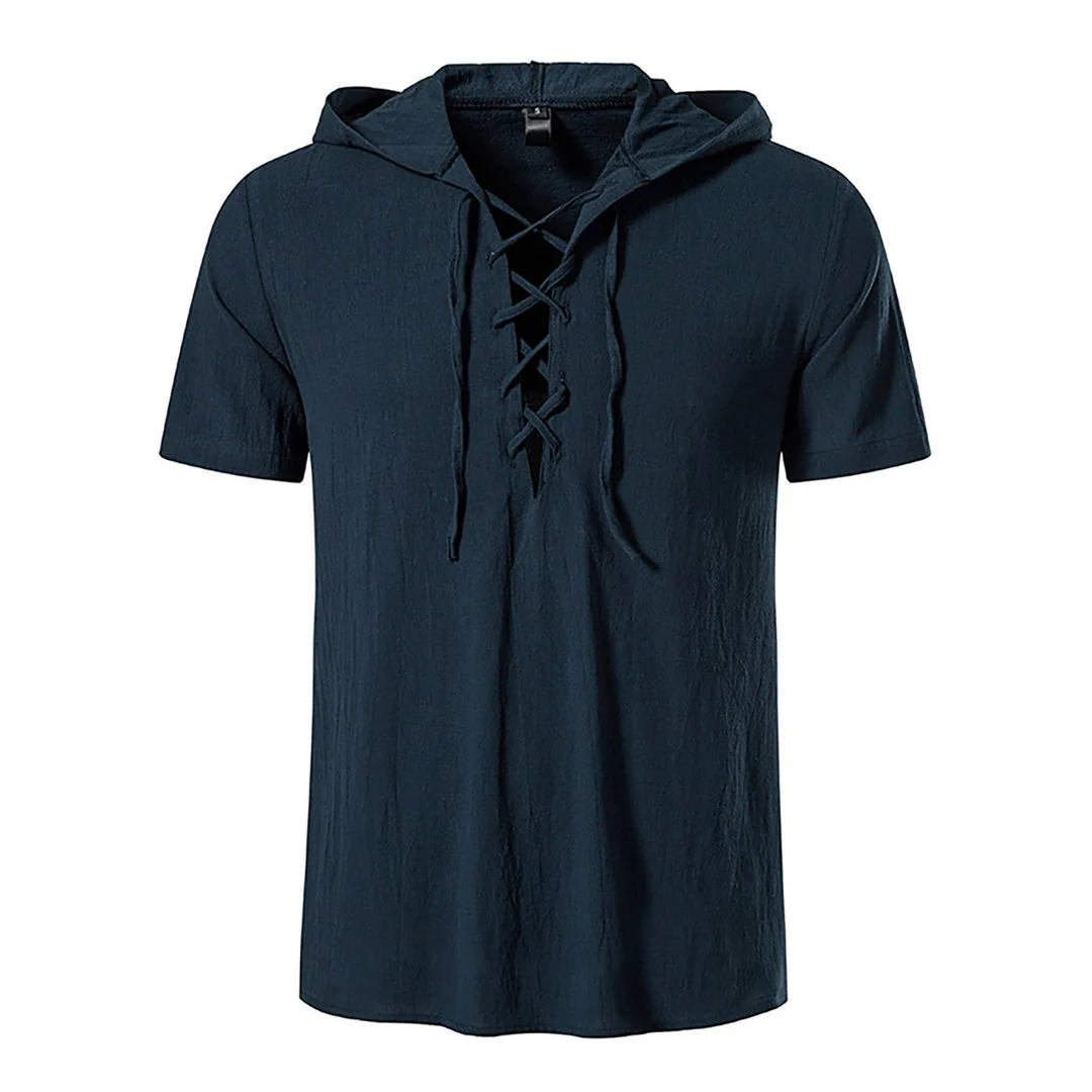 Johnathan® | Solid Color T-Shirt With Drawstring And Hood - Image 7