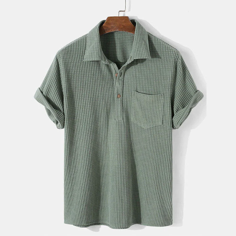 Johnnie® | Men'S Casual Loose Checkered Short-Sleeved T-Shirt - Image 2