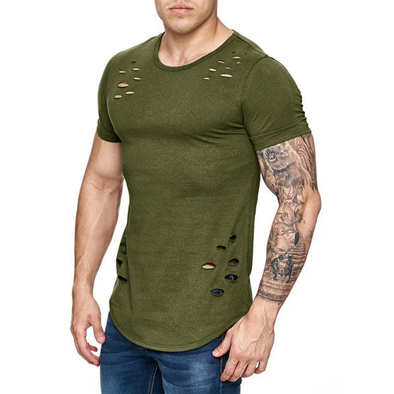 Jolyon® | Men'S Slim Solid Color Crew Neck T-Shirt - Image 17