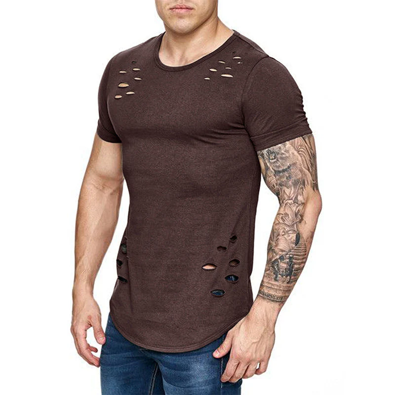 Jolyon® | Men'S Slim Solid Color Crew Neck T-Shirt - Image 18