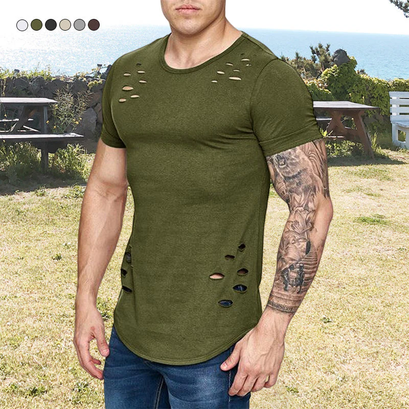 Jolyon® | Men'S Slim Solid Color Crew Neck T-Shirt - Image 2