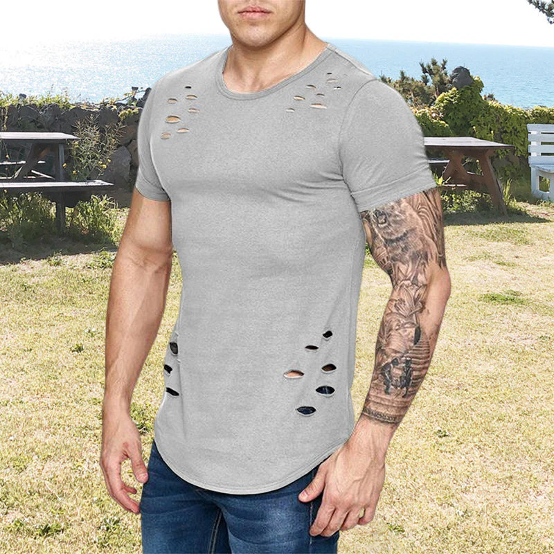 Jolyon® | Men'S Slim Solid Color Crew Neck T-Shirt - Image 4