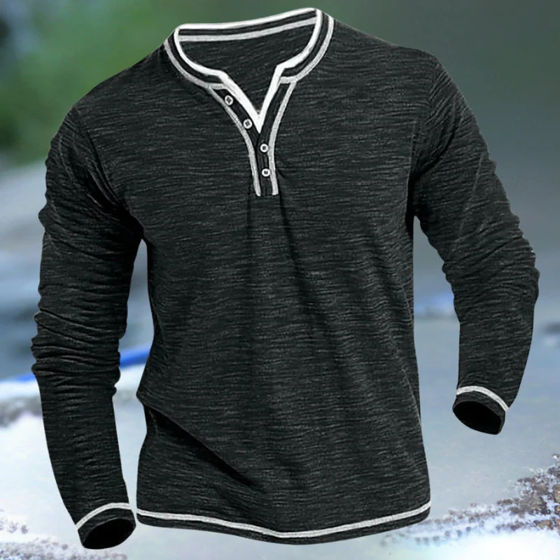 Jon® | Shirt With V-Neck And Long Sleeves - Image 3