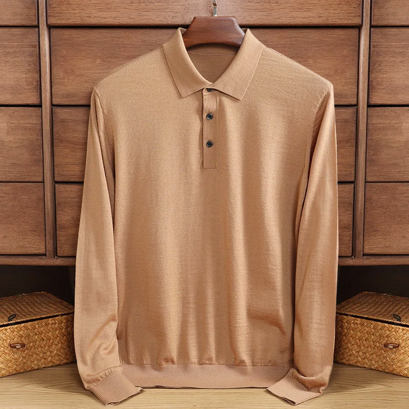 Jonah® | Casual Long-Sleeved Polo Shirt - Image 3