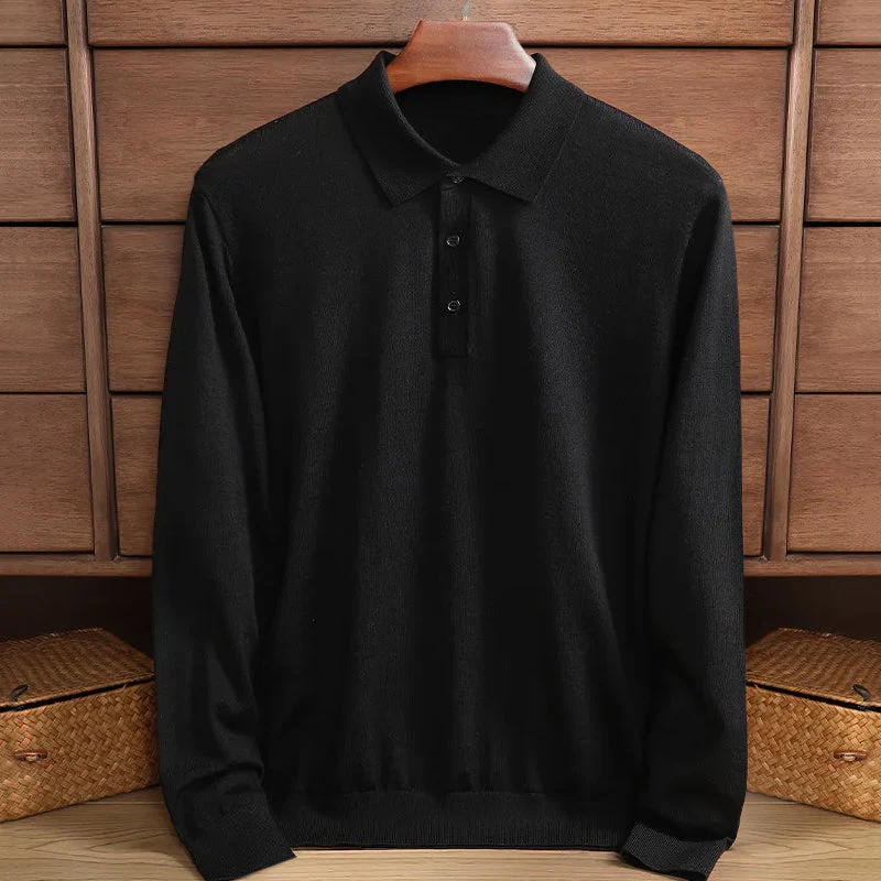 Jonah® | Casual Long-Sleeved Polo Shirt - Image 5