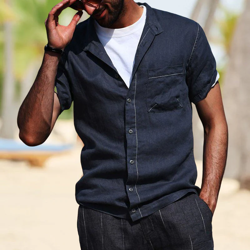 Jonah® | Cotton Blend Short Sleeve Shirt For Men - Image 10