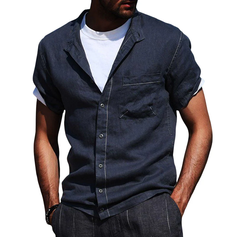 Jonah® | Cotton Blend Short Sleeve Shirt For Men - Image 12