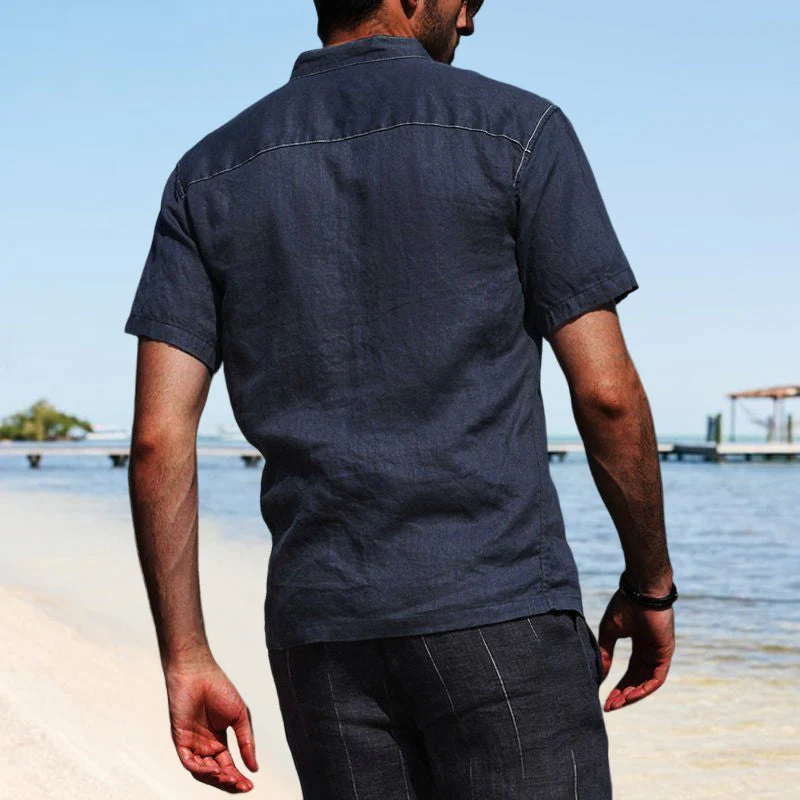 Jonah® | Cotton Blend Short Sleeve Shirt For Men - Image 8