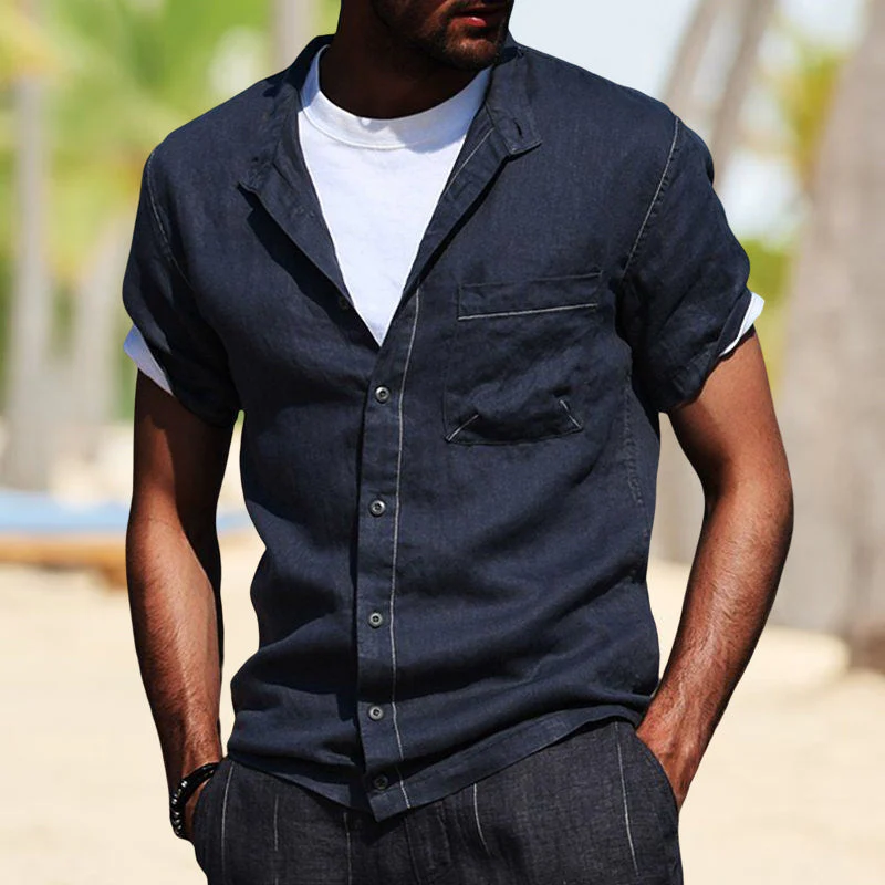 Jonah® | Cotton Blend Short Sleeve Shirt For Men - Image 9