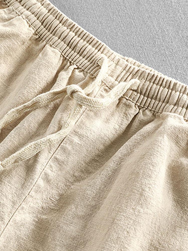 Jonás® | Linen Cotton Blend Drawstring Shorts - Image 8