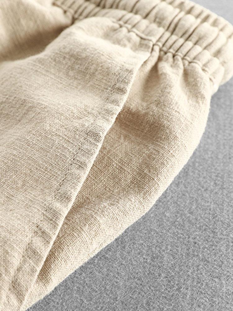 Jonás® | Linen Cotton Blend Drawstring Shorts - Image 9