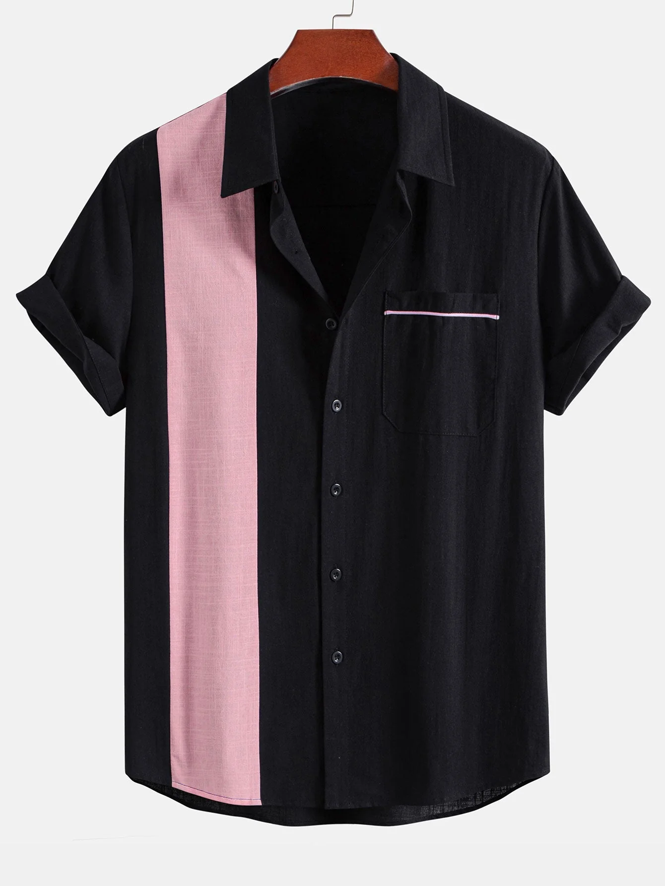 Jonás® | Linen Look Contrast Button Up Shirt & Straight Leg Linen Pants - Image 12