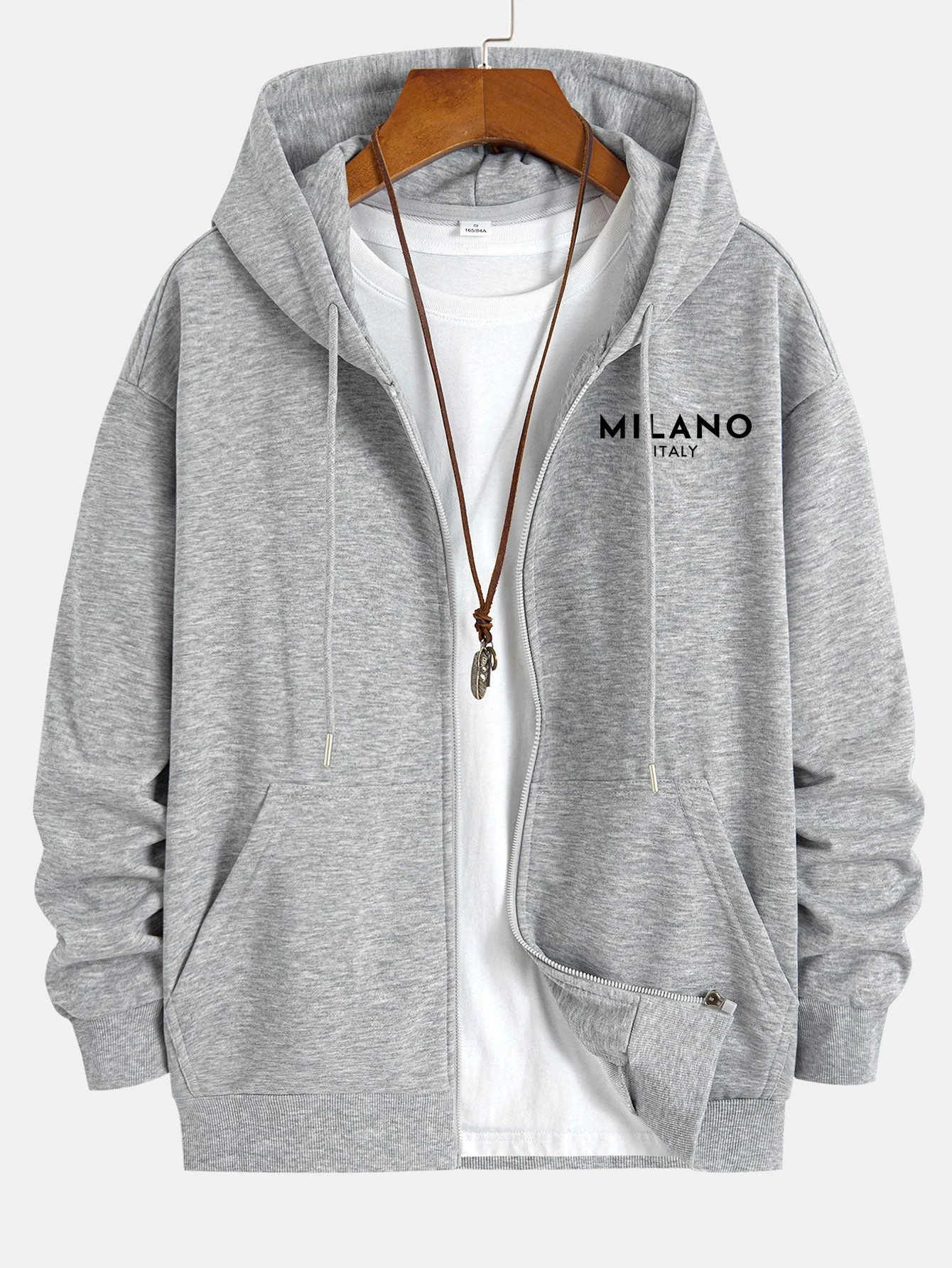 Jonas® | Milano Italy Print Relax Fit Zip Hoodie - Image 12