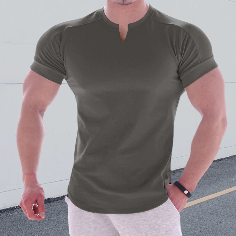 Jonathan® | Short-Sleeved Plain Sporty T-Shirt For Men - Image 3