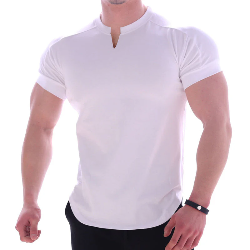 Jonathan® | Short-Sleeved Plain Sporty T-Shirt For Men - Image 4