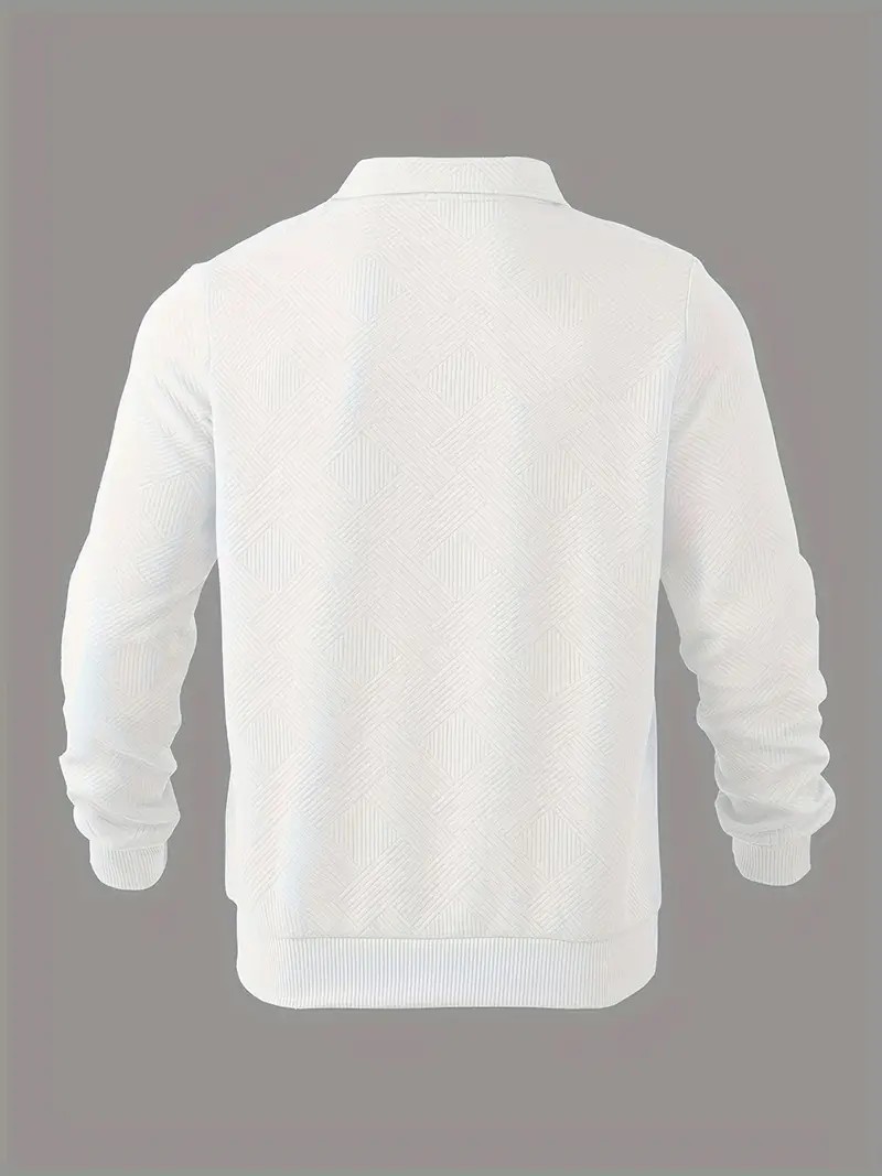 Jonathan® | Vintage Sweater With Zipper And Geometric Design - Image 10