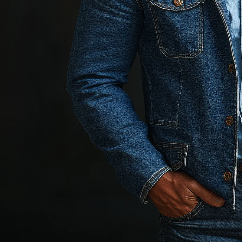 Jonathan | Men'S Vintage Washed Denim Blazer - Image 5