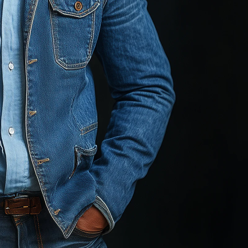 Jonathan | Men'S Vintage Washed Denim Blazer - Image 6