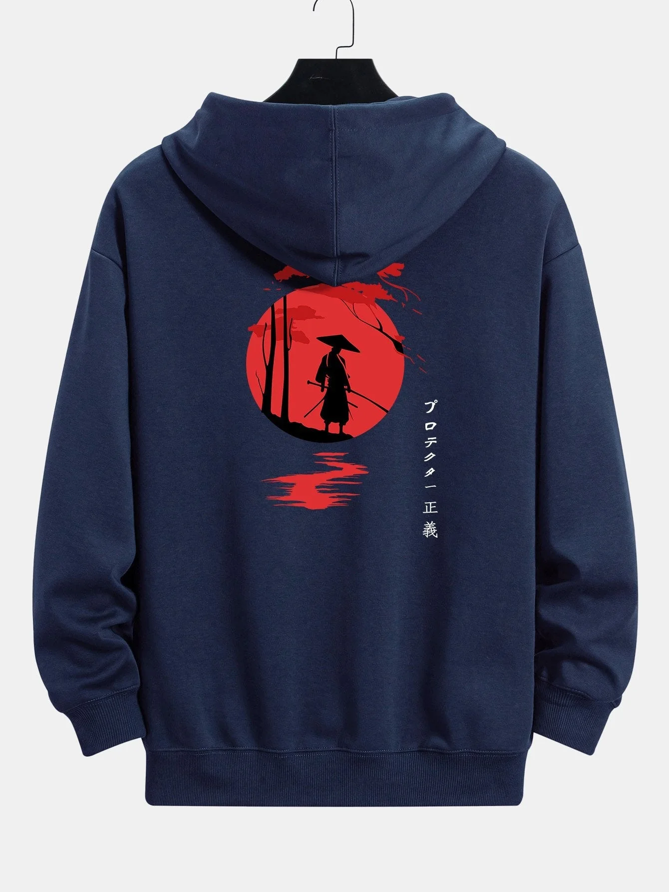 Jonathan | Slogan Samurai Back Print Relax Fit Hoodie - Image 18
