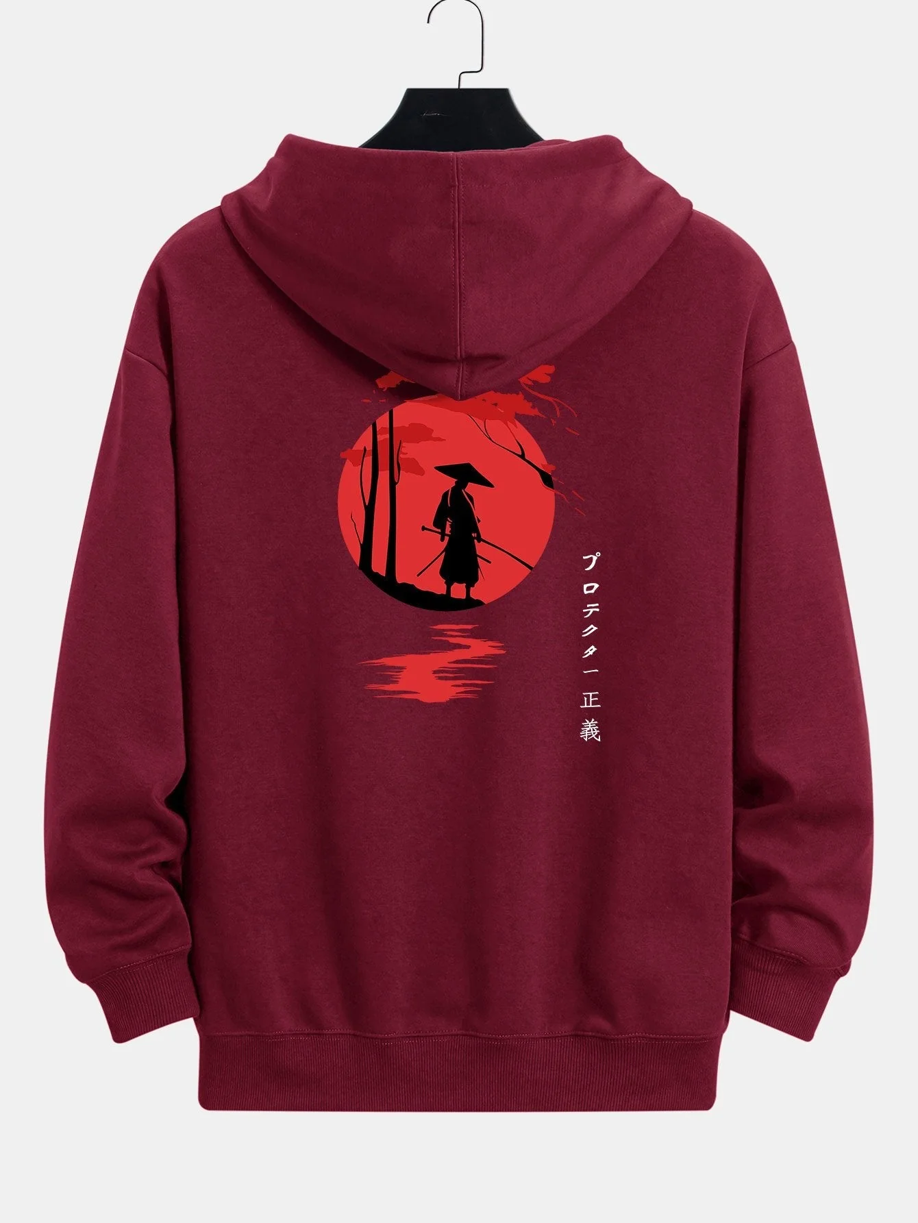 Jonathan | Slogan Samurai Back Print Relax Fit Hoodie - Image 9