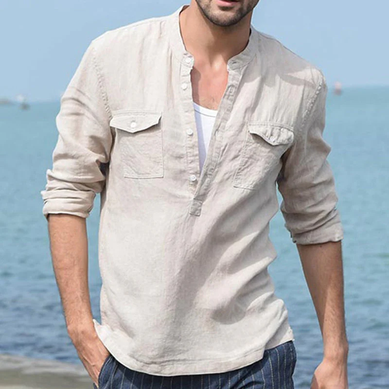 Jonathon® | Solid Color Casual Stylish Men'S Shirt - Image 7