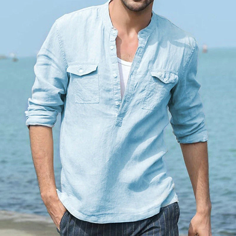 Jonathon® | Solid Color Casual Stylish Men'S Shirt - Image 8