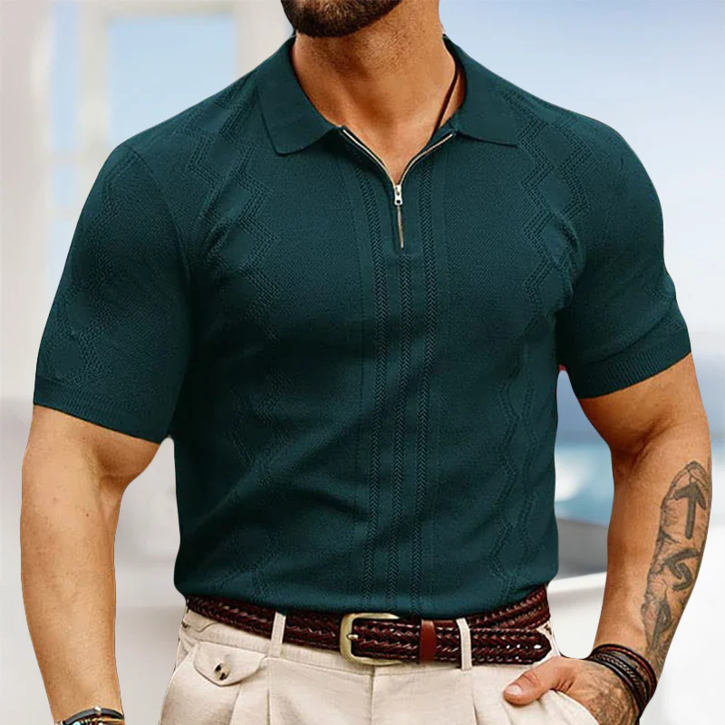 Jonny® | Elegant Polo With Zipper - Image 3