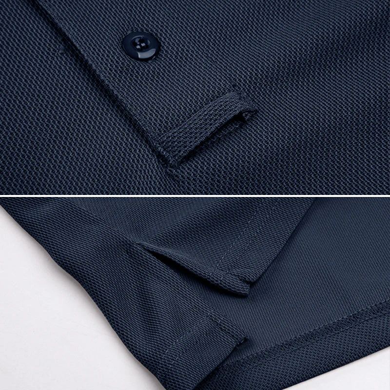Jonty® | Men'S Long Sleeve Polo T-Shirt - Image 3