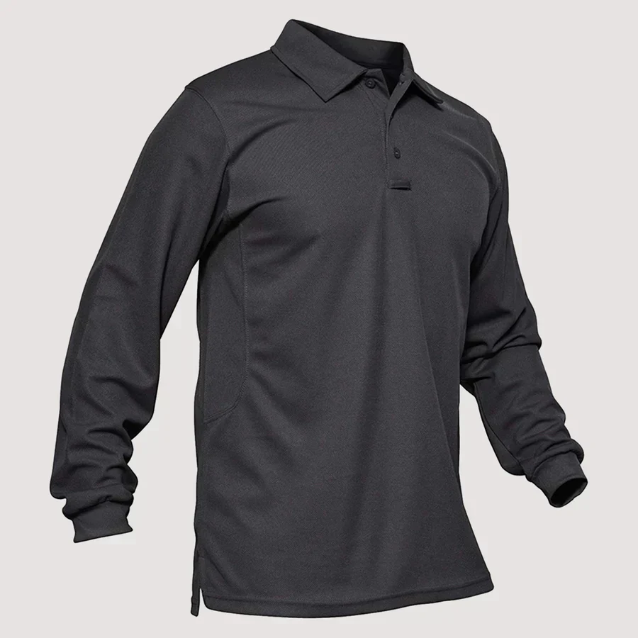 Jonty® | Men'S Long Sleeve Polo T-Shirt - Image 4