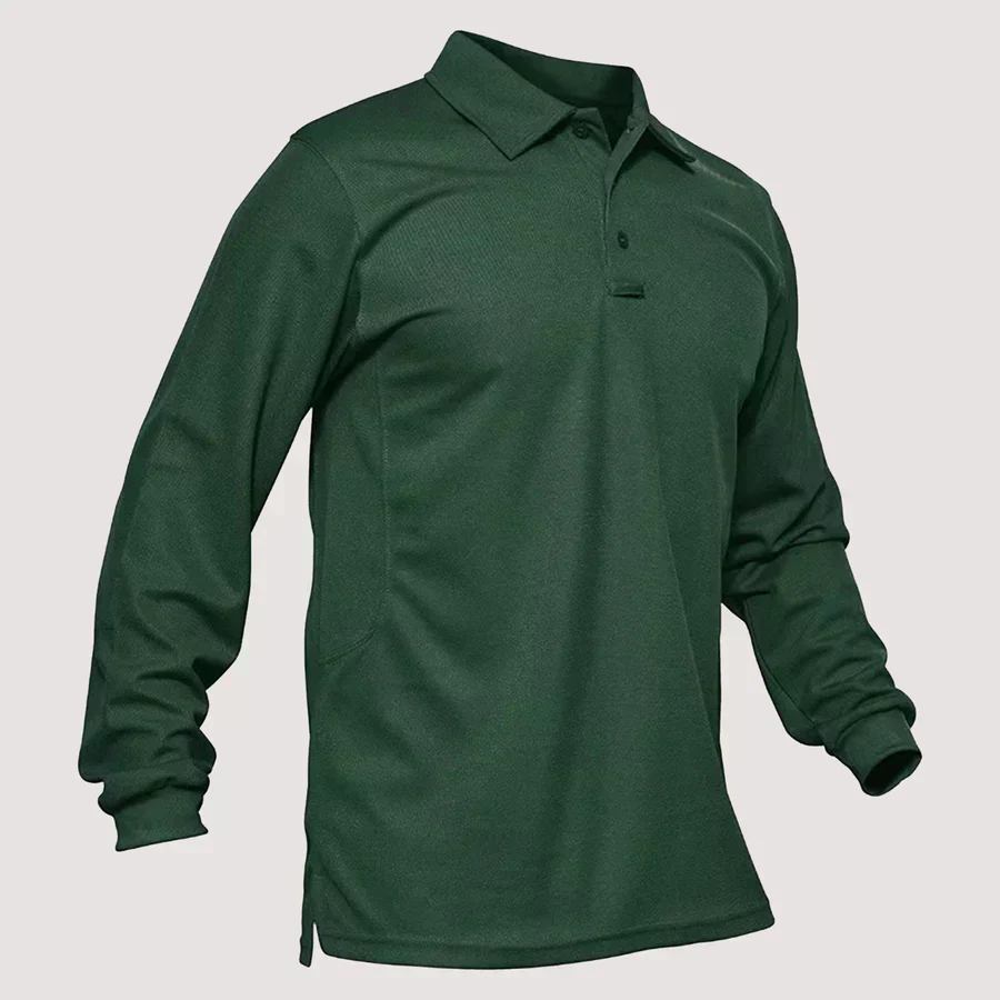 Jonty® | Men'S Long Sleeve Polo T-Shirt - Image 5