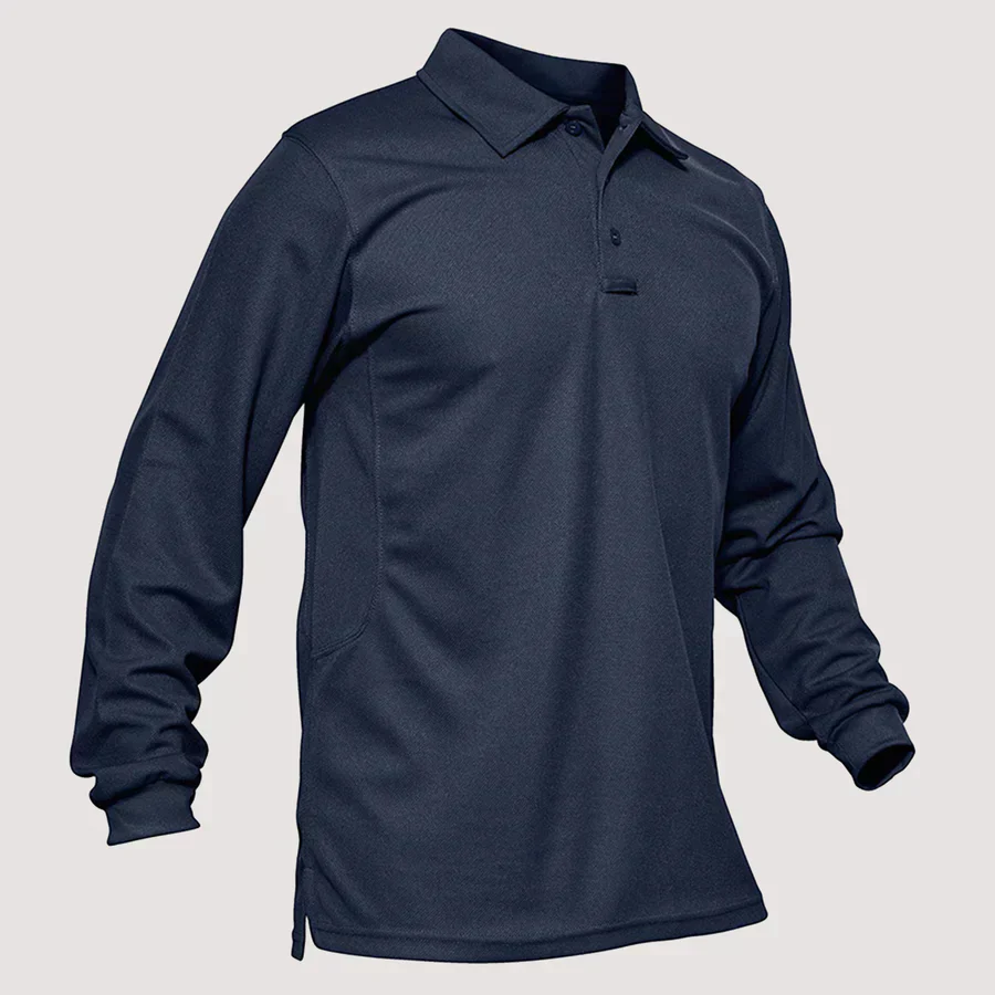 Jonty® | Men'S Long Sleeve Polo T-Shirt - Image 6