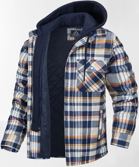 Jordan® | Checked Jacket With Hood - Image 2