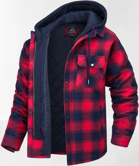 Jordan® | Checked Jacket With Hood - Image 3