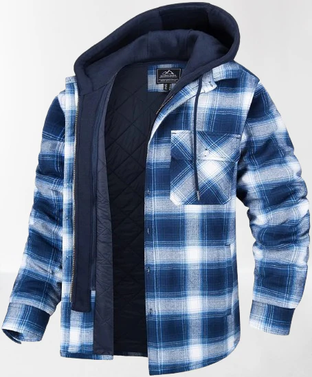 Jordan® | Checked Jacket With Hood - Image 4