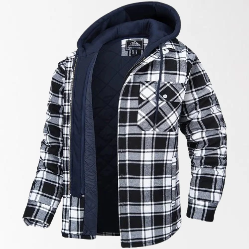 Jordan® | Checked Jacket With Hood - Image 6