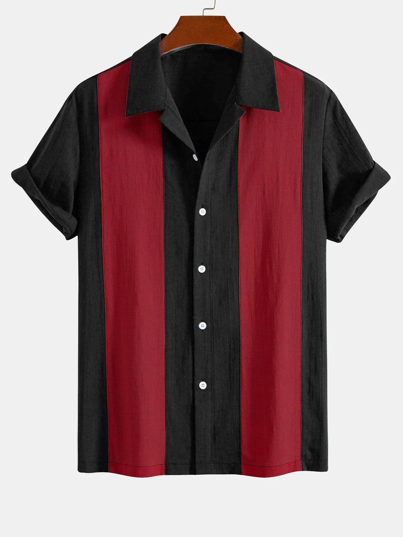 Jordán® | Linen Look Patchwork Bowling Shirt & Straight Leg Linen Pants - Image 10