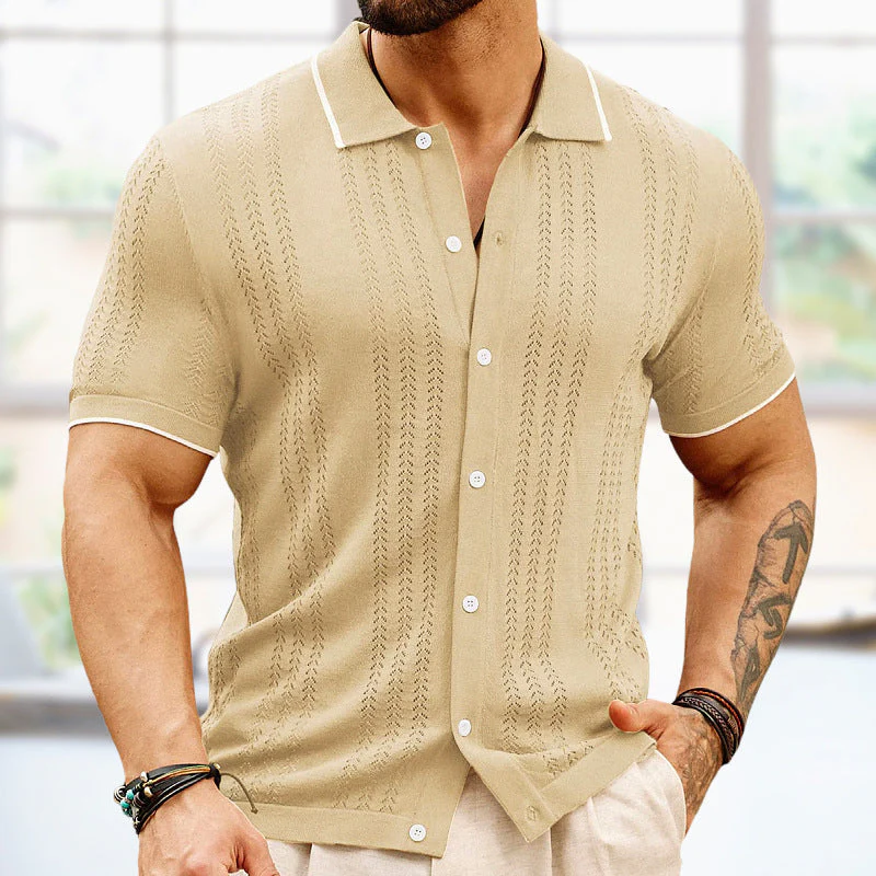Jordan® | Luxury Knitted Polo Shirt For Men - Image 2