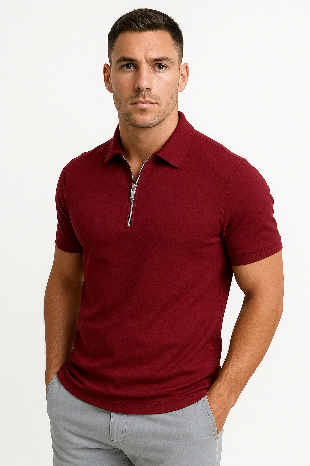Jordan® | Modern Polo With Half Zip - Image 11